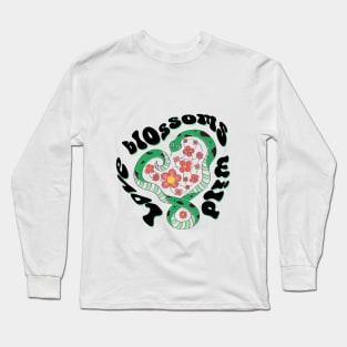 Floral Snake: love blossoms wild Long Sleeve T-Shirt